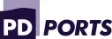 the PD PORTS logo which is the letters 'PD' in white all caps text contained in a black square which is contained in a light purple square, with a the word 'PORTS' to the right of it in black all caps text.