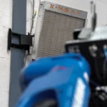 an x-heat nano-heater that's being blocked in frame by machinery.
